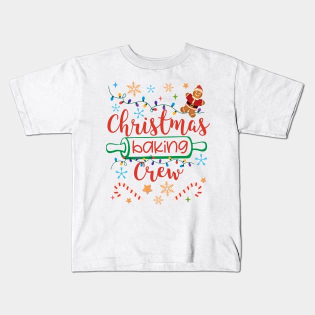 Christmas Cookie Baking Crew Kids T-Shirt by star trek fanart and more